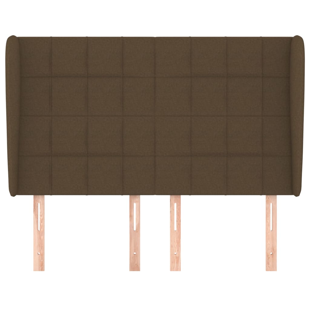 Testiera ad Orecchio MarroneScuro147 x 23 x 118/128cm inTessuto | homemem39