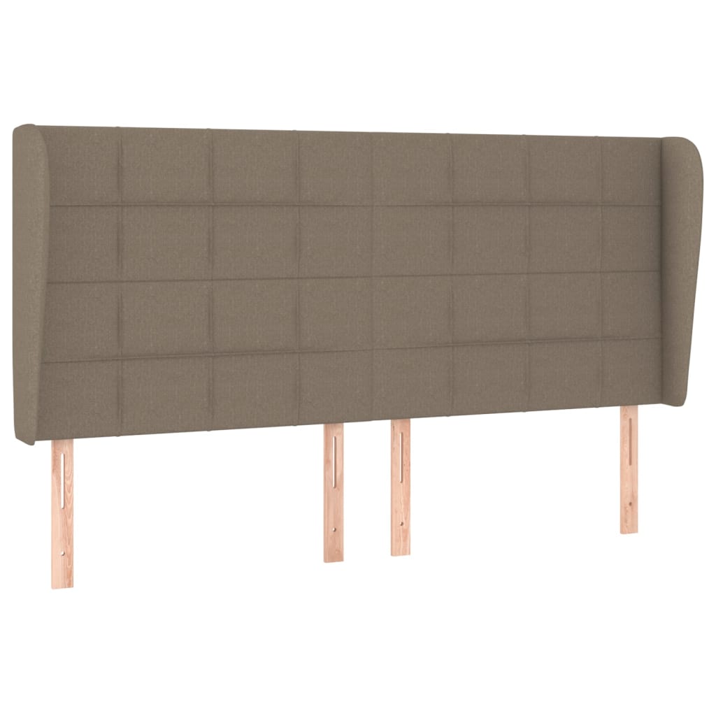 Testiera ad Orecchio Tortora 163x23x118/128 cm in Tessuto | homemem39