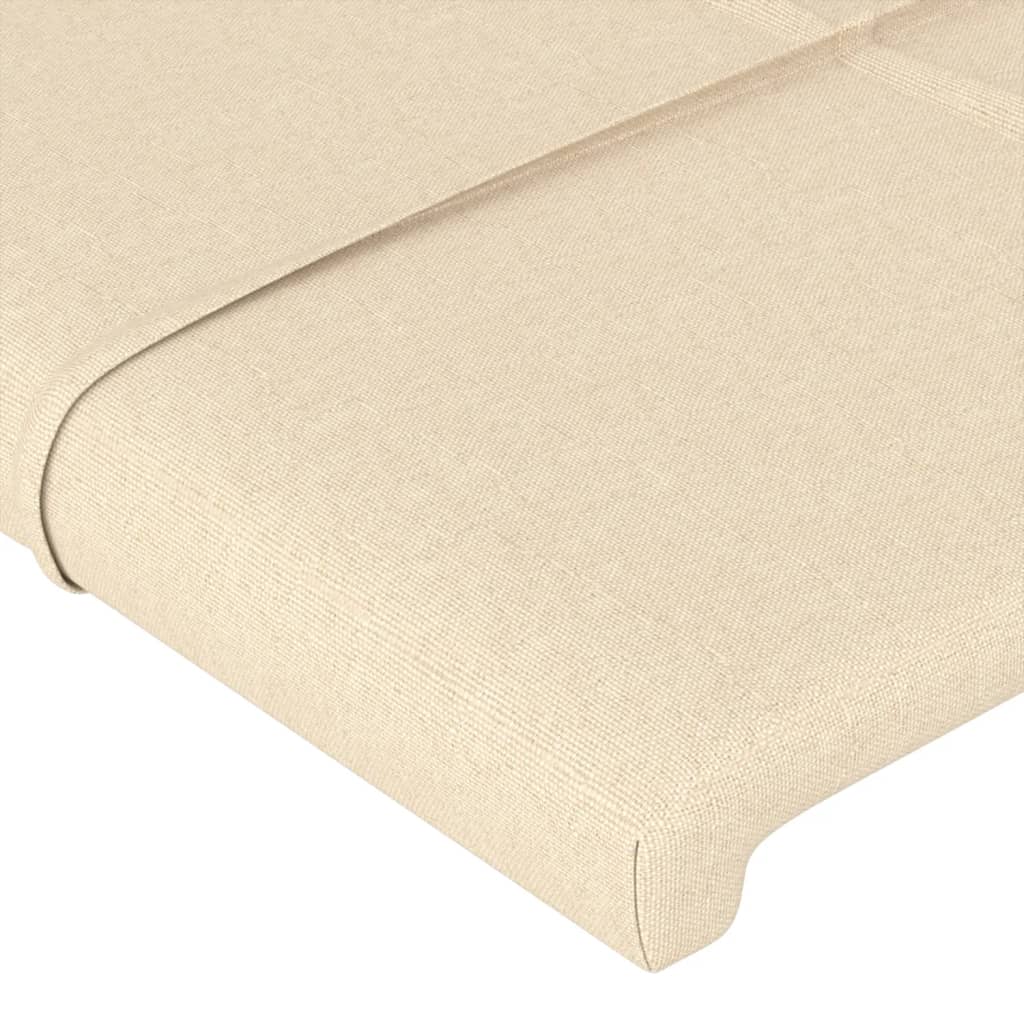 Testiera ad Orecchio Crema 163x23x118/128 cm in Tessuto | homemem39