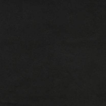 Testiera ad Orecchio Nera 183x23x118/128 cm in Velluto | homemem39