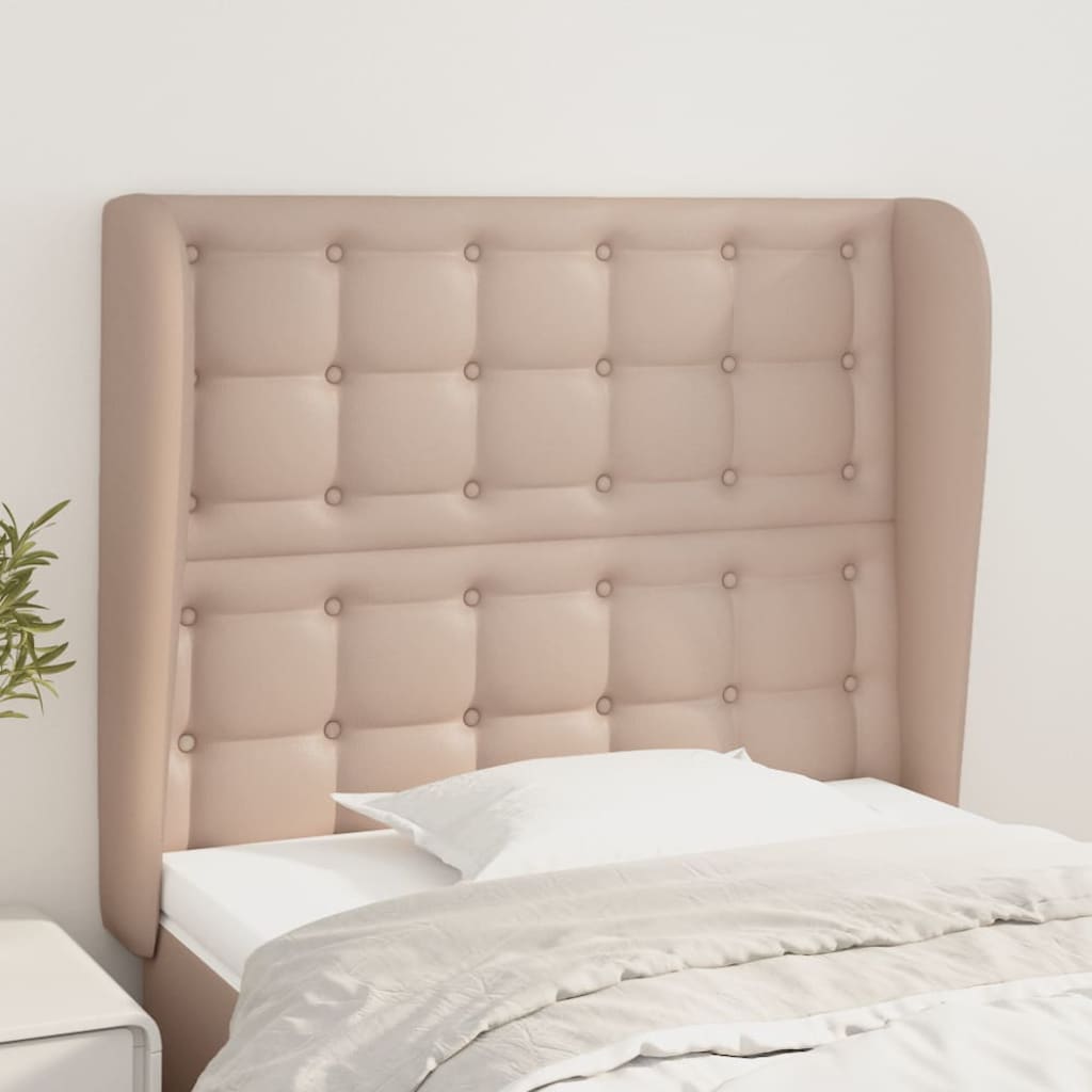 Testiera ad Orecchio Cappuccino 83x23x118/128 cm in Similpelle | homemem39