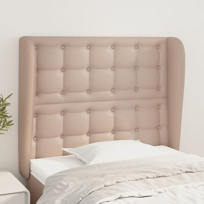 Testiera ad Orecchio Cappuccino 83x23x118/128 cm in Similpelle | homemem39