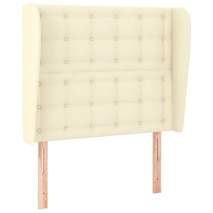 Testiera ad Orecchio Crema 93x23x118/128 cm in Similpelle | homemem39