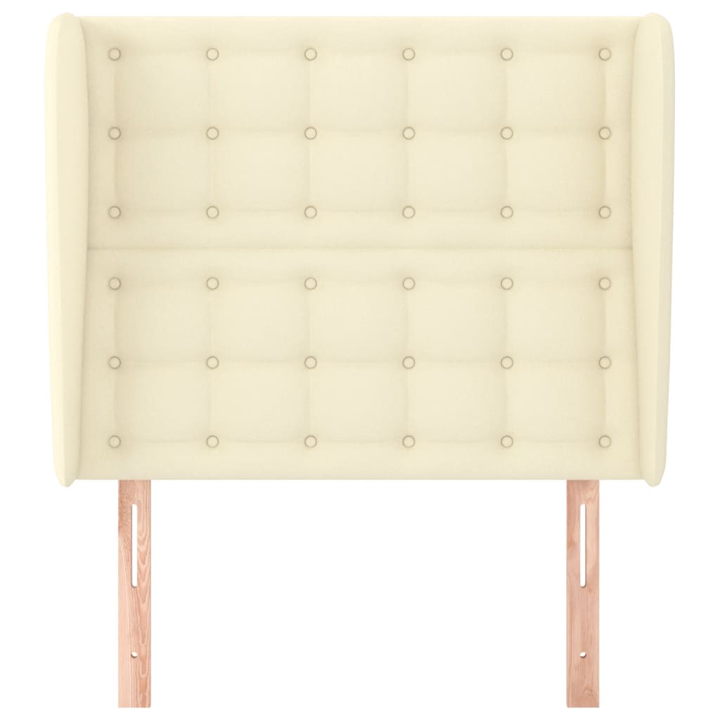 Testiera ad Orecchio Crema 93x23x118/128 cm in Similpelle | homemem39