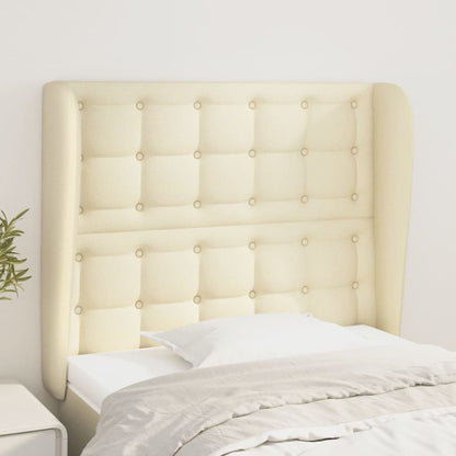 Testiera ad Orecchio Crema 93x23x118/128 cm in Similpelle | homemem39