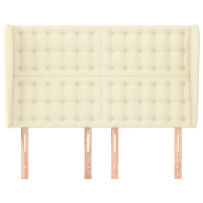 Testiera ad Orecchio Crema 147x23x118/128 cm in Similpelle