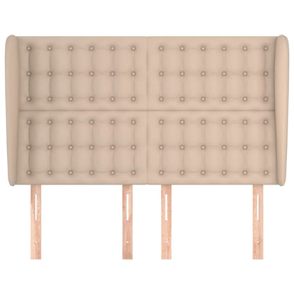 Testiera ad Orecchio Cappuccino 147x23x118/128 cm in Similpelle | homemem39