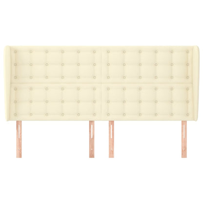 Testiera ad Orecchio Crema 163x23x118/128 cm in Similpelle | homemem39