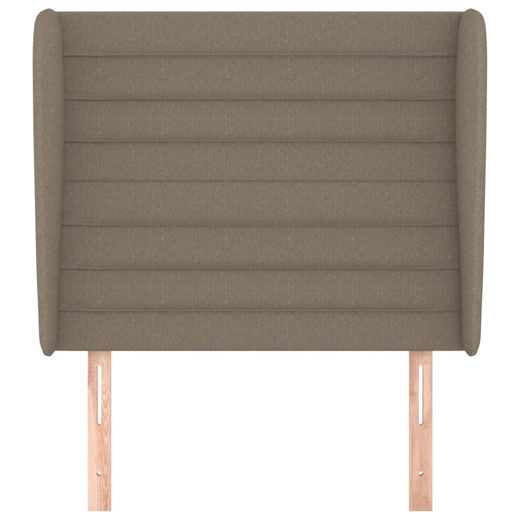 Testiera ad Orecchio Tortora 83x23x118/128 cm in Tessuto