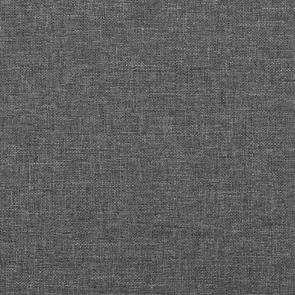 Testiera ad Orecchio GrigioScuro 147 x 23 x 118/128cm inTessuto
