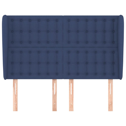 Testiera ad Orecchio Blu 147 x 23 x 118/128 cm in Tessuto | homemem39