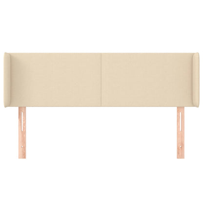 Testiera ad Orecchio Crema 147x16x78/88 cm in Tessuto