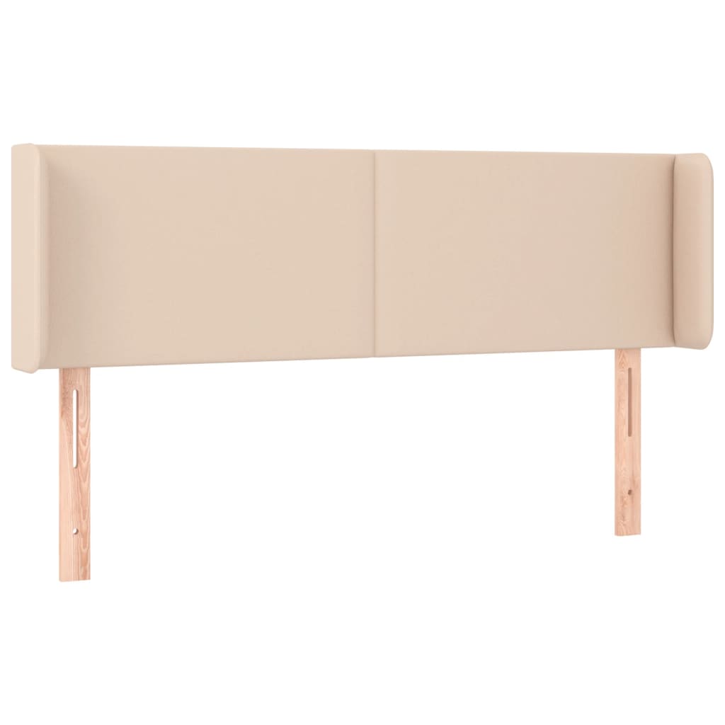 Testiera ad Orecchio Cappuccino 147x16x78/88 cm in Similpelle