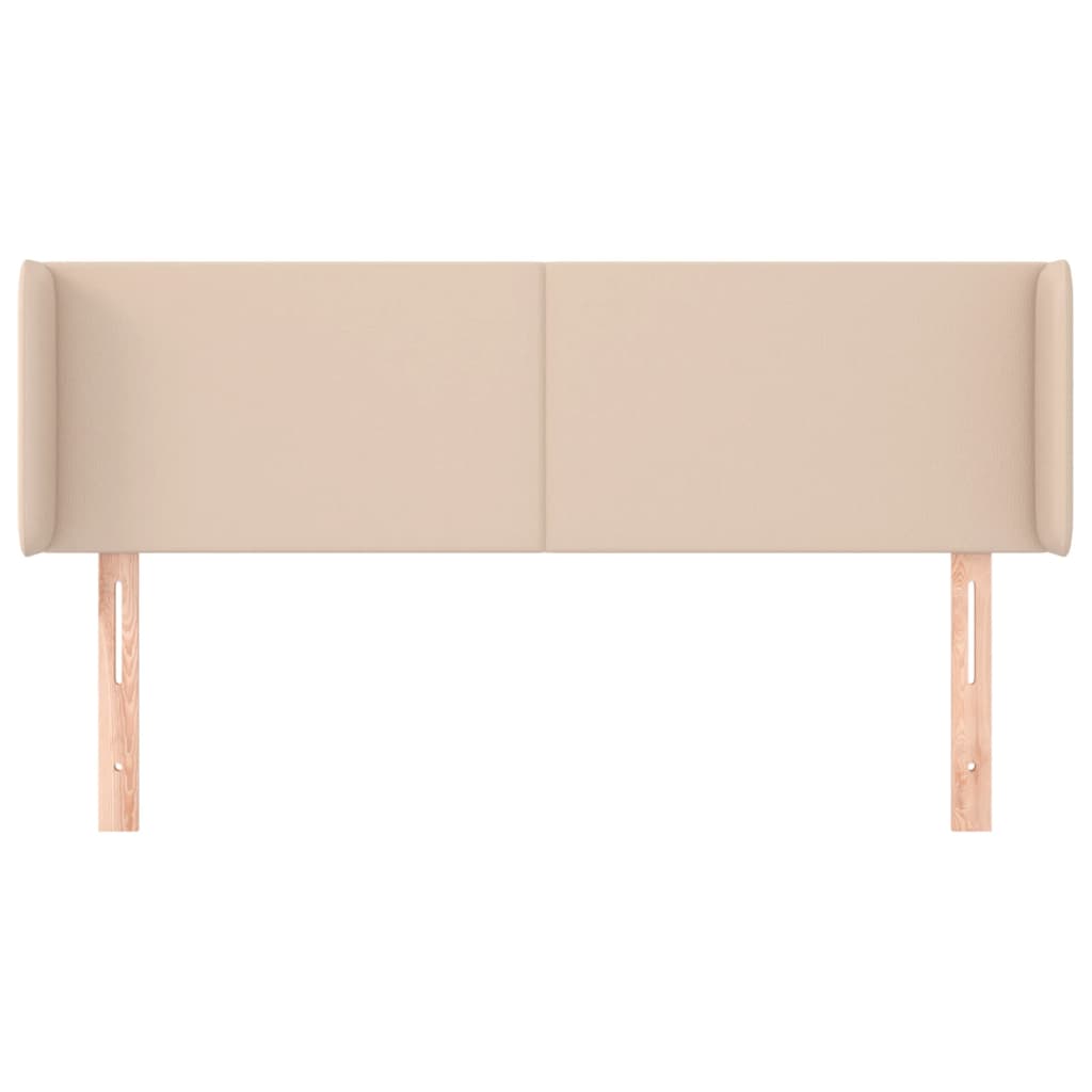 Testiera ad Orecchio Cappuccino 147x16x78/88 cm in Similpelle