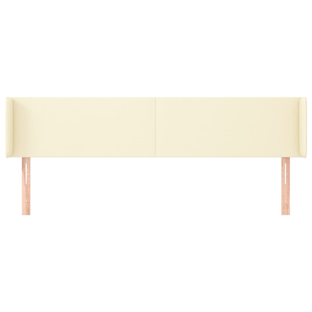 Testiera ad Orecchio Crema 183x16x78/88  cm in Similpelle