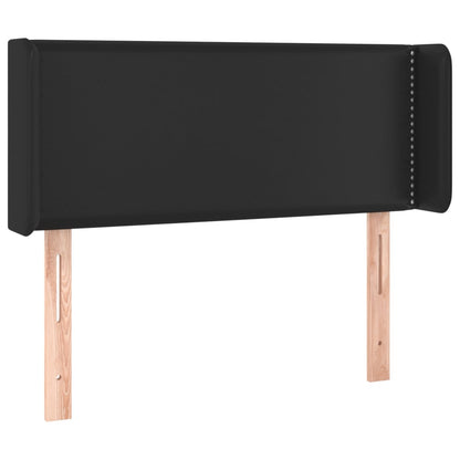 Testiera ad Orecchio Nera 83x16x78/88 cm in Similpelle