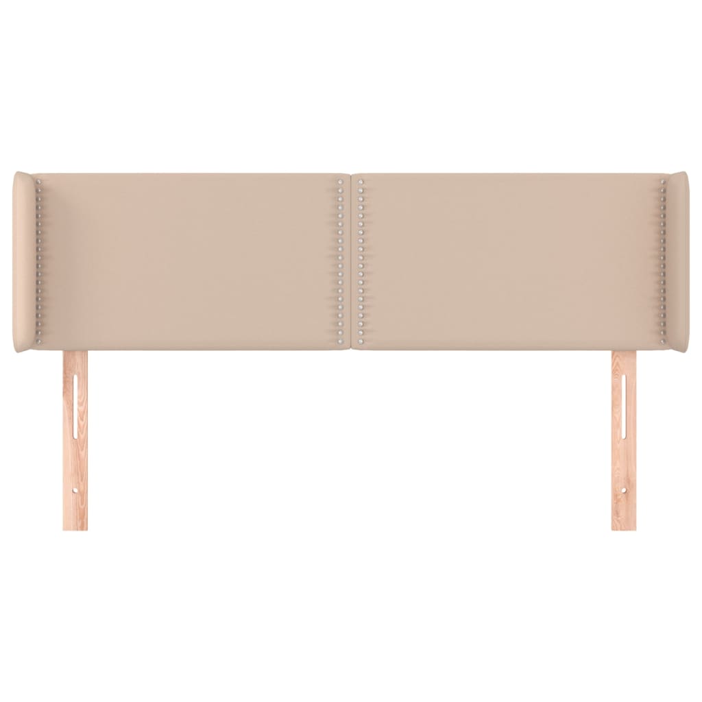 Testiera ad Orecchio Cappuccino 147x16x78/88 cm in Similpelle