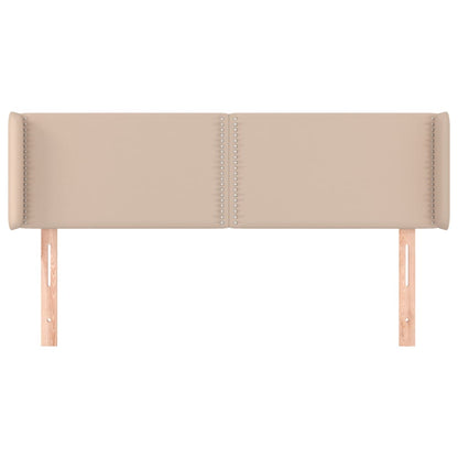 Testiera ad Orecchio Cappuccino 147x16x78/88 cm in Similpelle