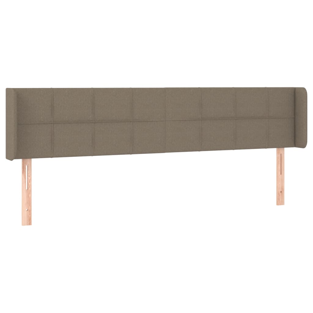 Testiera ad Orecchio Tortora 163x16x78/88 cm in Tessuto | homemem39