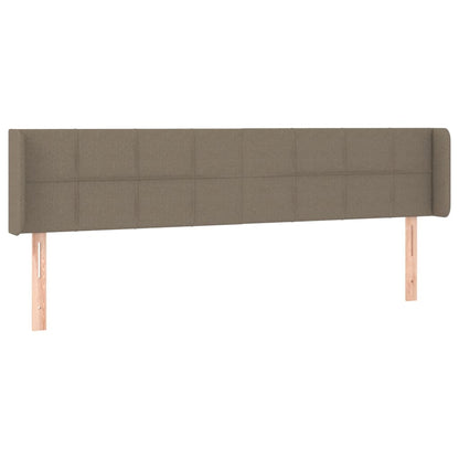 Testiera ad Orecchio Tortora 163x16x78/88 cm in Tessuto | homemem39