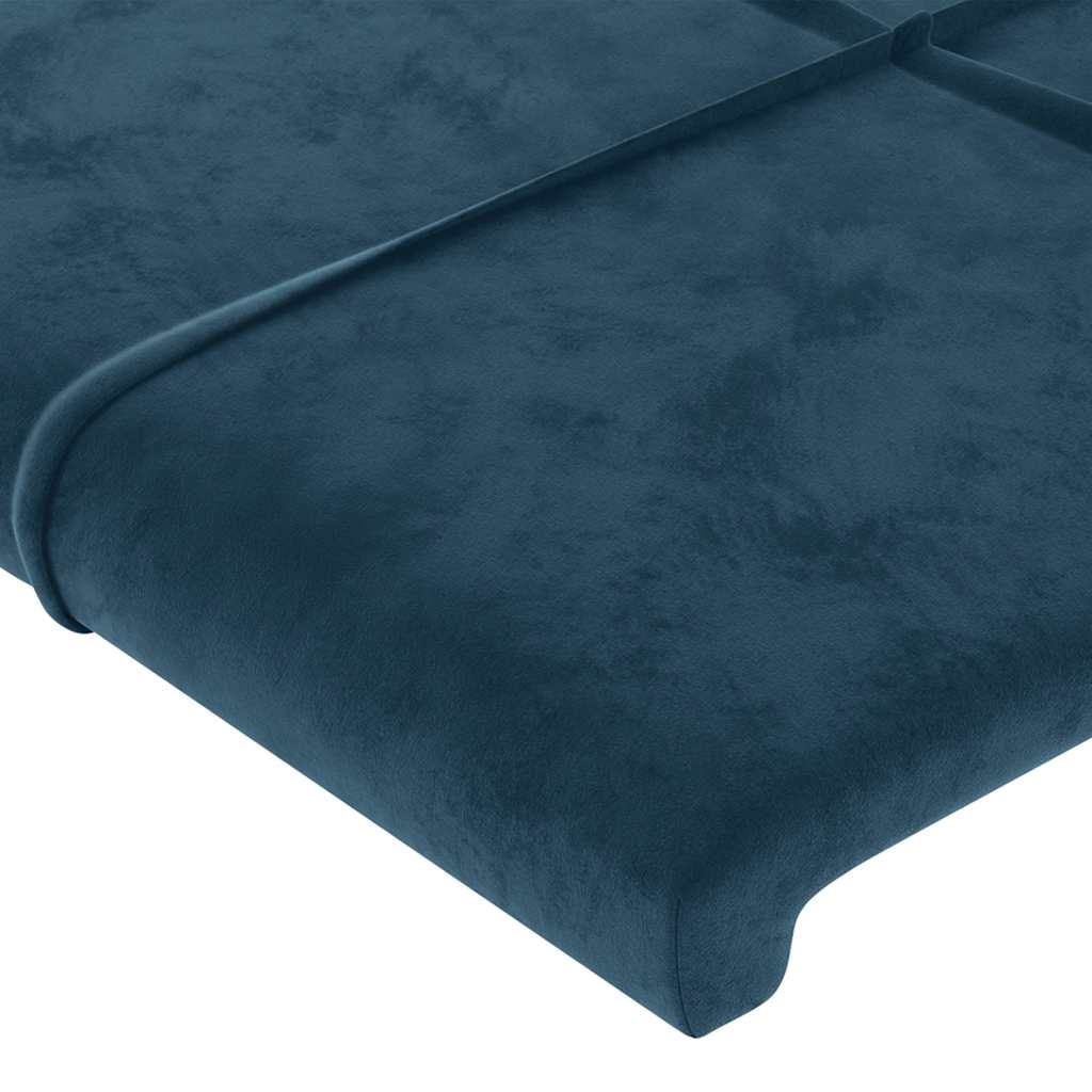 Testiera ad Orecchio Blu Scuro 183x16x78/88 cm in Velluto | homemem39