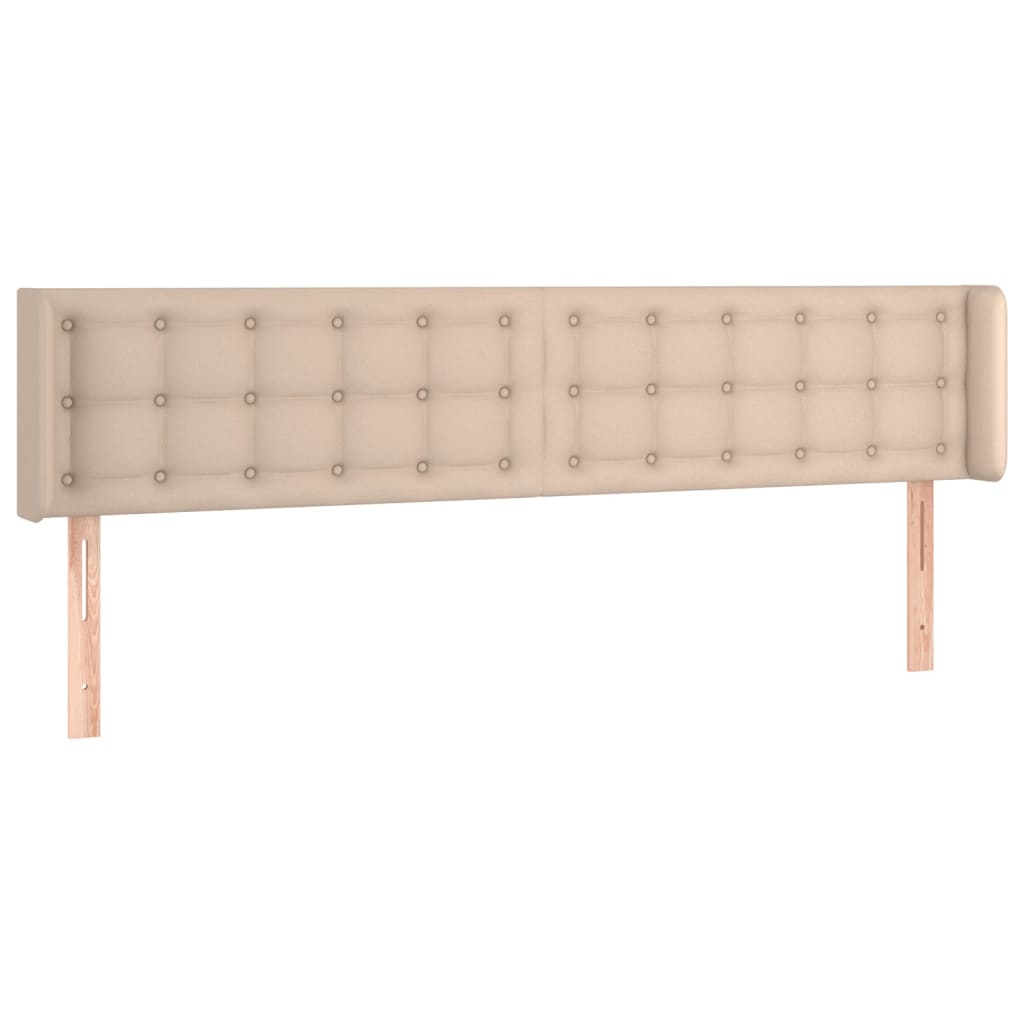 Testiera ad Orecchio Cappuccino 163x16x78/88 cm in Similpelle | homemem39