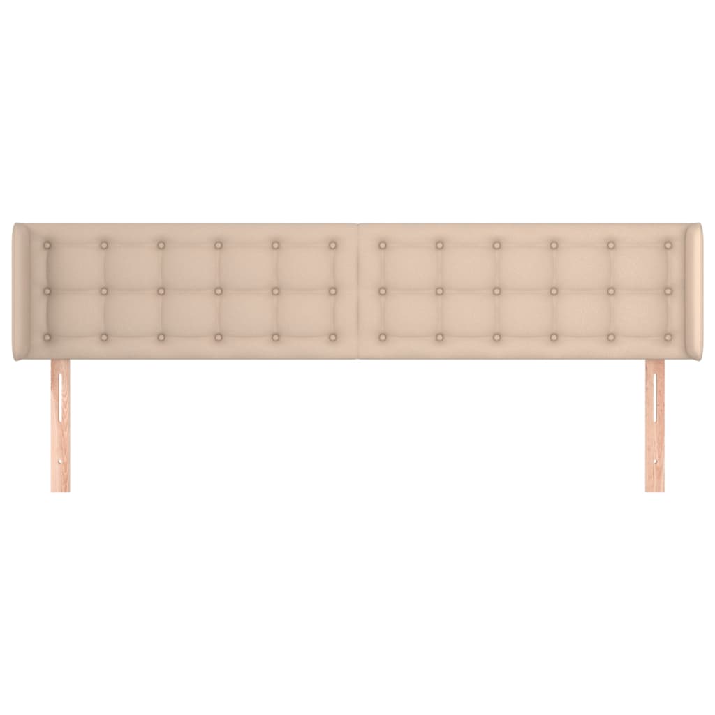 Testiera ad Orecchio Cappuccino 163x16x78/88 cm in Similpelle | homemem39
