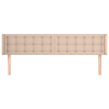 Testiera ad Orecchio Cappuccino 163x16x78/88 cm in Similpelle | homemem39