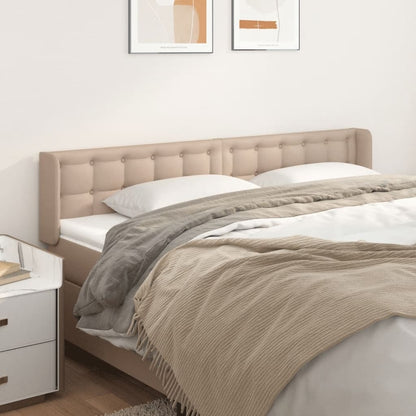 Testiera ad Orecchio Cappuccino 163x16x78/88 cm in Similpelle | homemem39