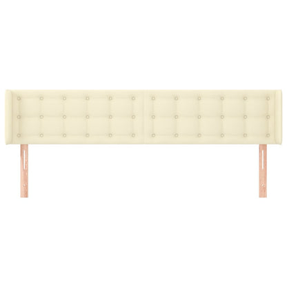 Testiera ad Orecchio Crema 183x16x78/88  cm in Similpelle - homemem39