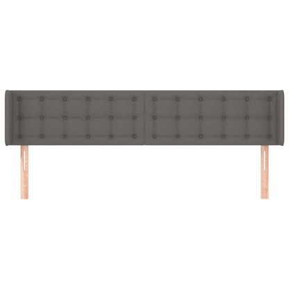 Testiera ad Orecchio Grigio 203x16x78/88 cm in Similpelle | homemem39