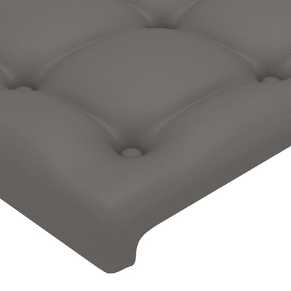 Testiera ad Orecchio Grigio 203x16x78/88 cm in Similpelle | homemem39