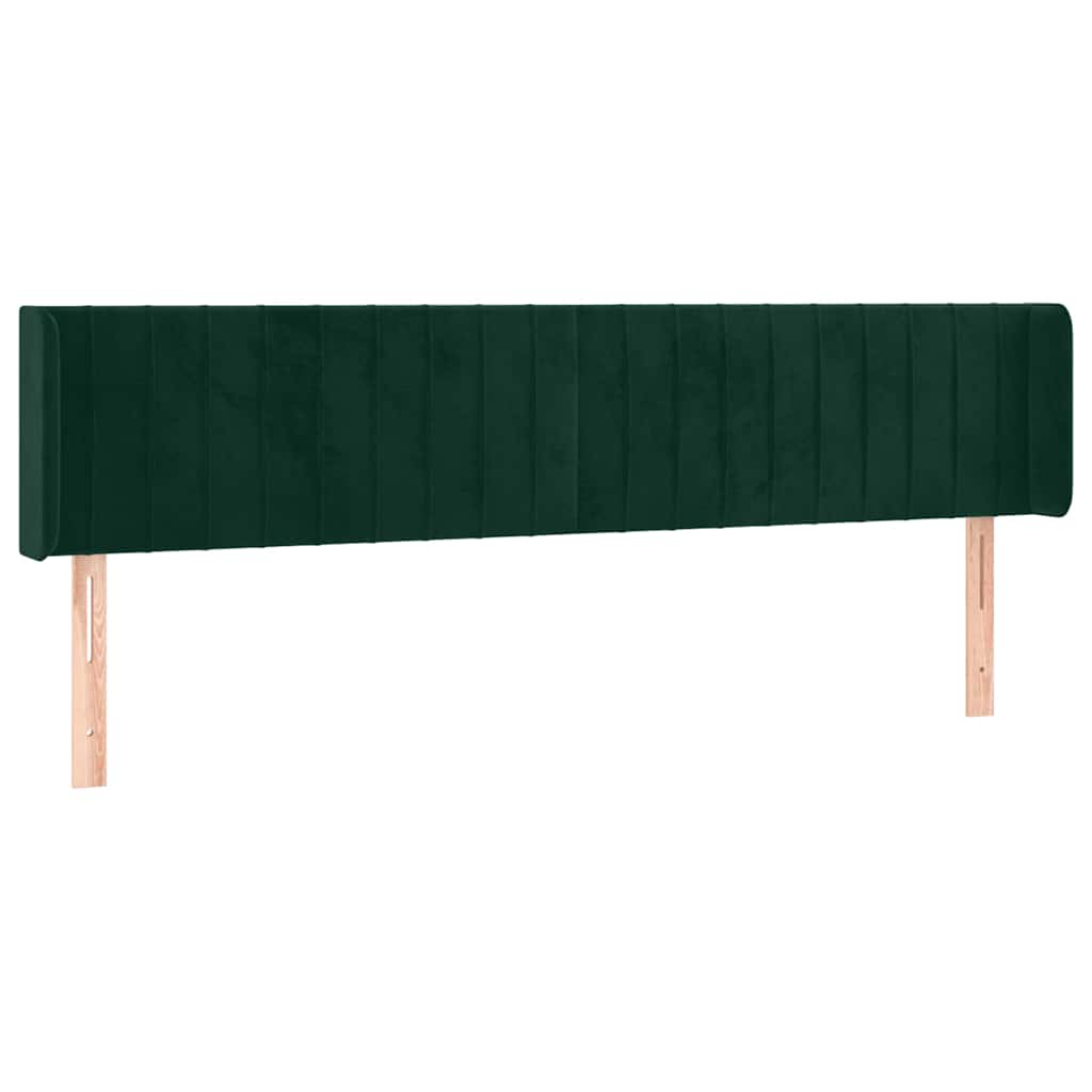 Testiera ad Orecchio Verde Scuro 203x16x78/88 cm in Velluto | homemem39