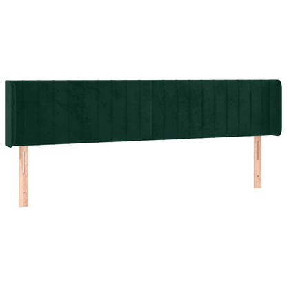 Testiera ad Orecchio Verde Scuro 203x16x78/88 cm in Velluto | homemem39