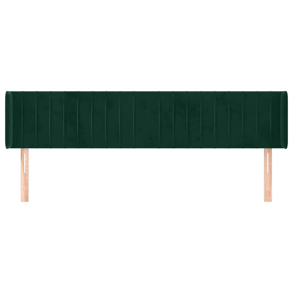 Testiera ad Orecchio Verde Scuro 203x16x78/88 cm in Velluto | homemem39