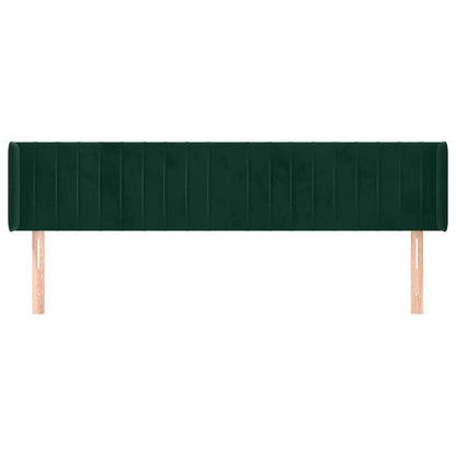 Testiera ad Orecchio Verde Scuro 203x16x78/88 cm in Velluto | homemem39