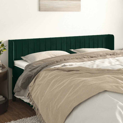 Testiera ad Orecchio Verde Scuro 203x16x78/88 cm in Velluto | homemem39