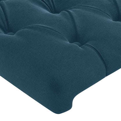 Testiera ad Orecchio Blu Scuro 93x16x78/88 cm in Velluto | homemem39