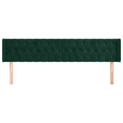 Testiera ad Orecchio Verde Scuro 203x16x78/88 cm in Velluto | homemem39
