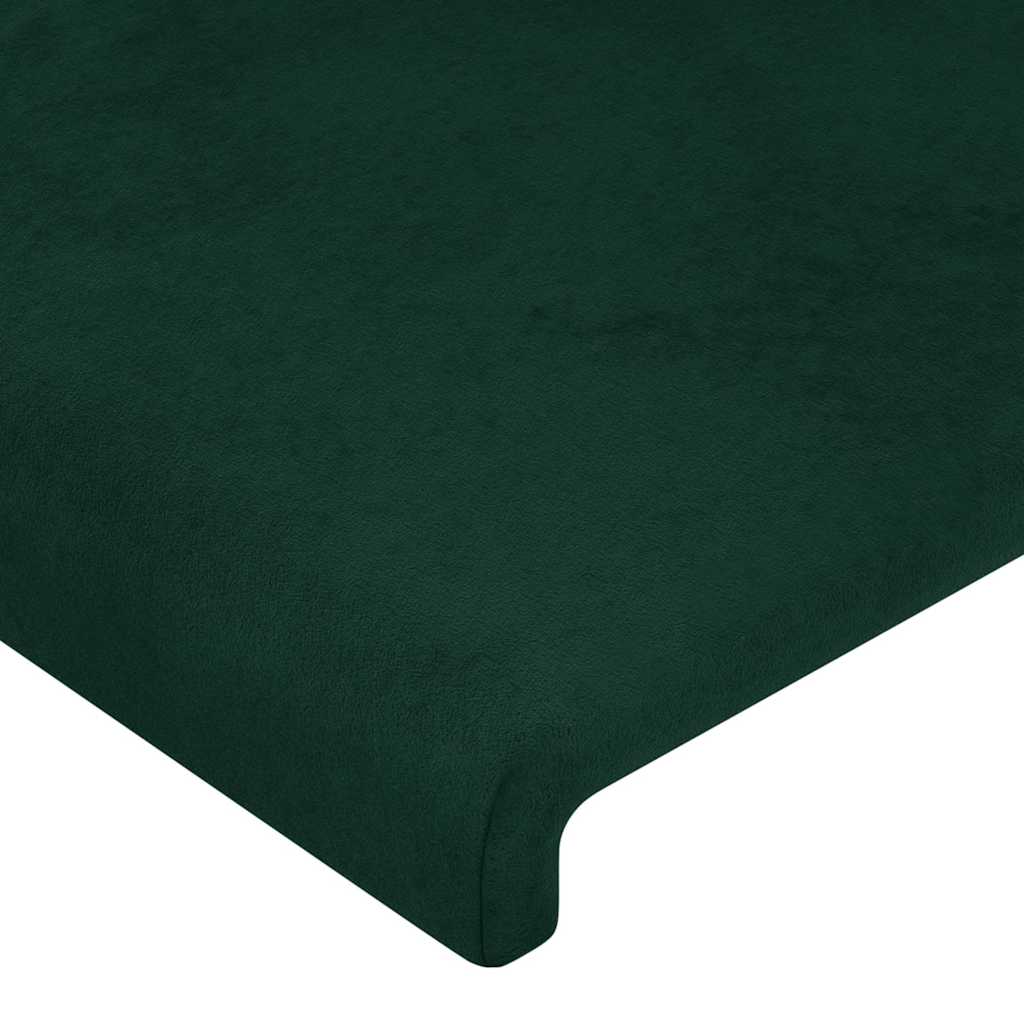Testiera ad Orecchio Verde Scuro 183x16x118/128 cm in Velluto | homemem39