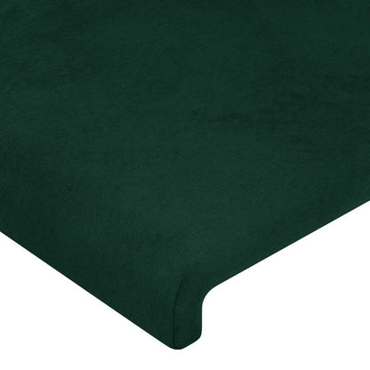 Testiera ad Orecchio Verde Scuro 183x16x118/128 cm in Velluto | homemem39