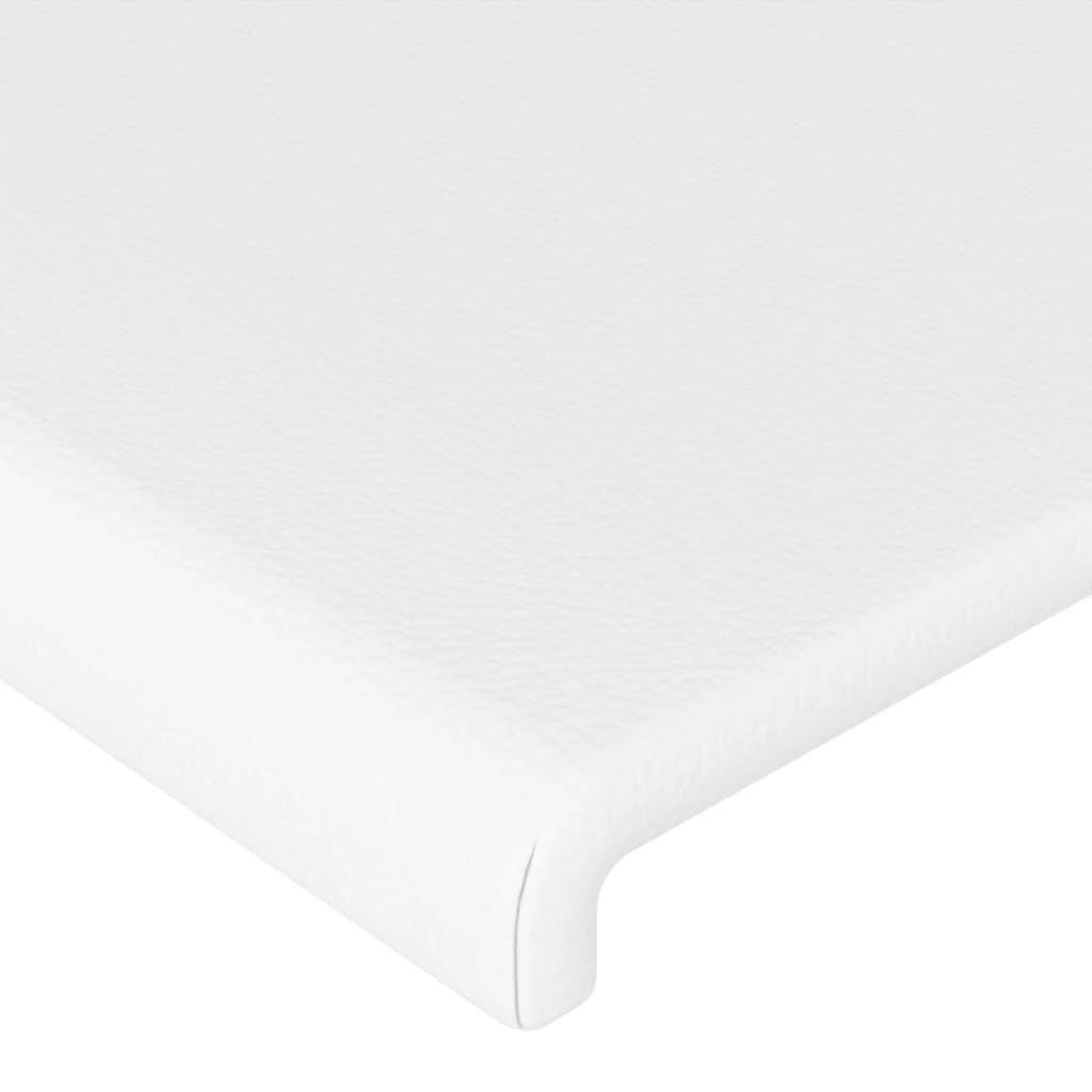 Testiera ad Orecchio Bianco 83x16x118/128 cm in Similpelle | homemem39