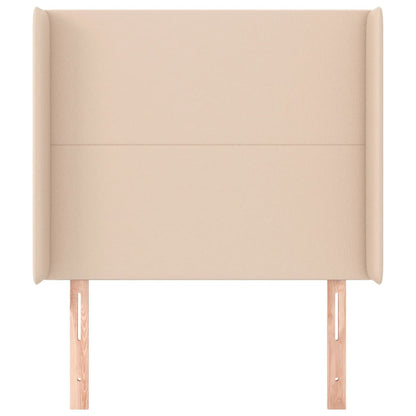 Testiera ad Orecchio Cappuccino 83x16x118/128 cm in Similpelle