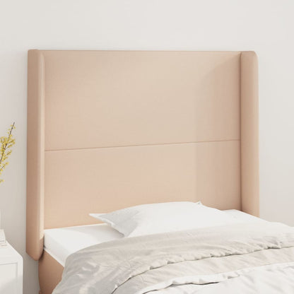 Testiera ad Orecchio Cappuccino 83x16x118/128 cm in Similpelle