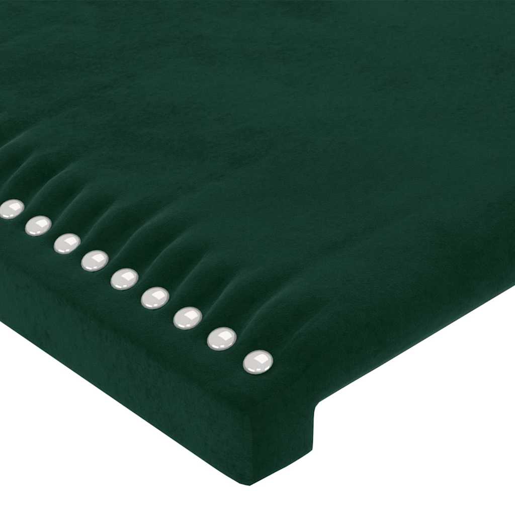 Testiera ad Orecchio Verde Scuro 103x16x118/128cm in Velluto | homemem39