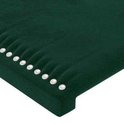 Testiera ad Orecchio Verde Scuro 103x16x118/128cm in Velluto | homemem39