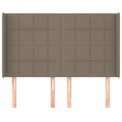 Testiera ad Orecchio Tortora 147x16x118/128 cm in Tessuto