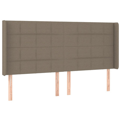 Testiera ad Orecchio Tortora 163x16x118/128 cm in Tessuto | homemem39