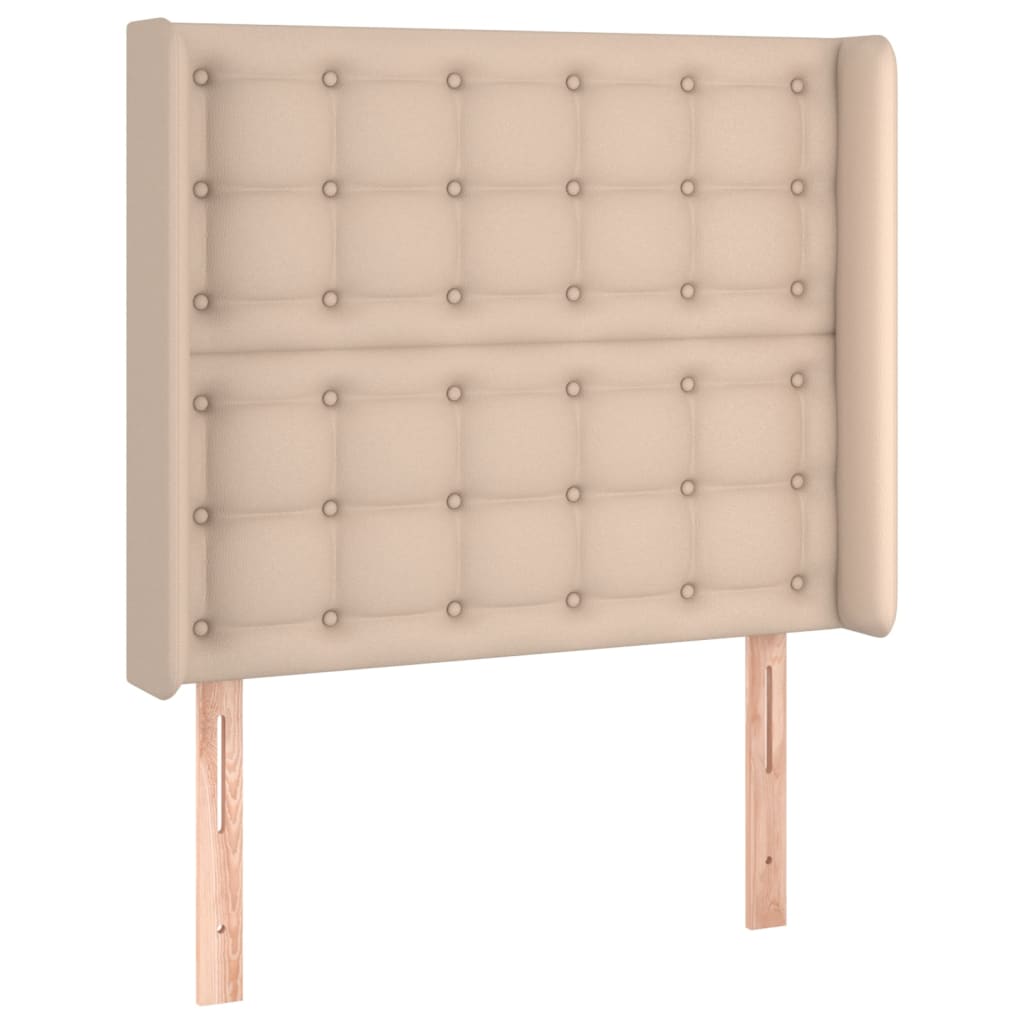 Testiera ad Orecchio Cappuccino 83x16x118/128 cm in Similpelle | homemem39