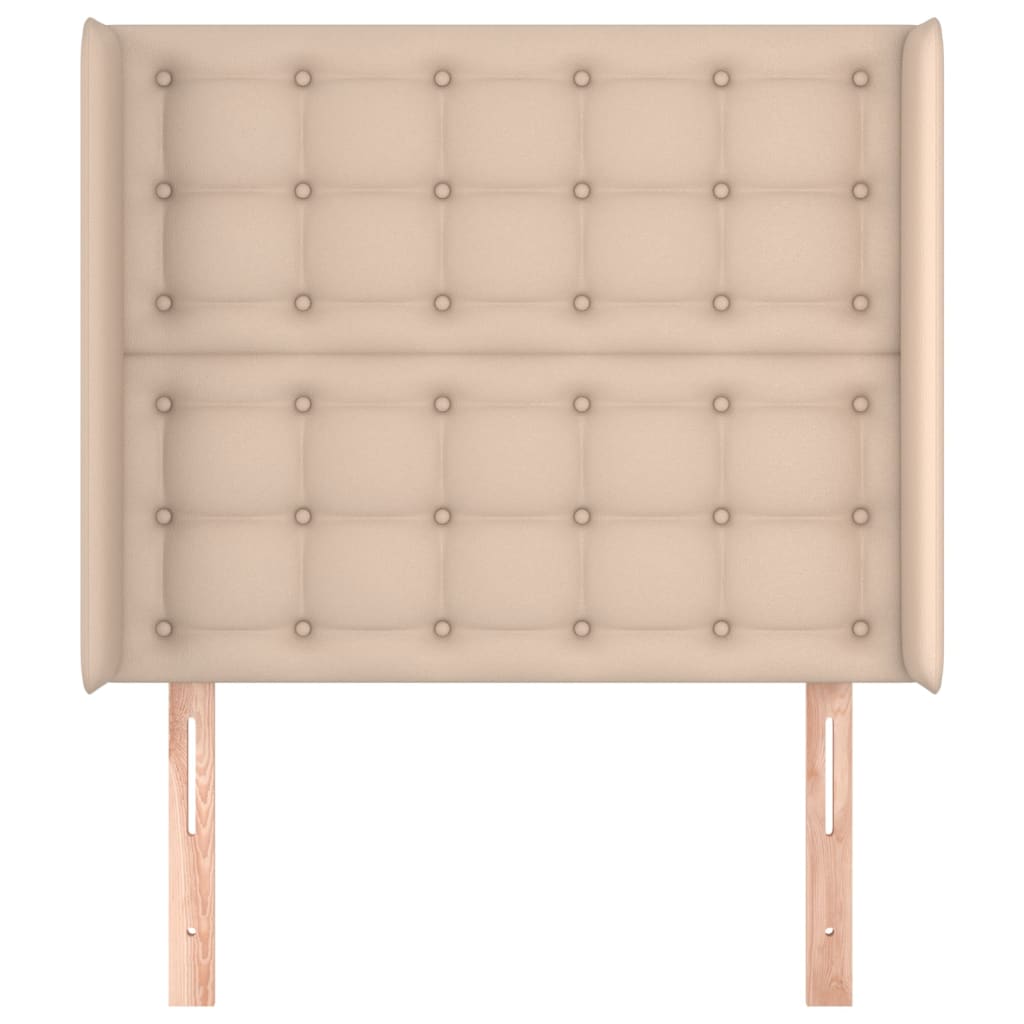 Testiera ad Orecchio Cappuccino 83x16x118/128 cm in Similpelle | homemem39